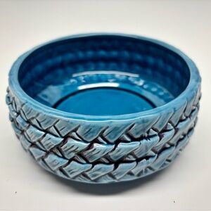 Caffco MCM Basket weave Blue Planter